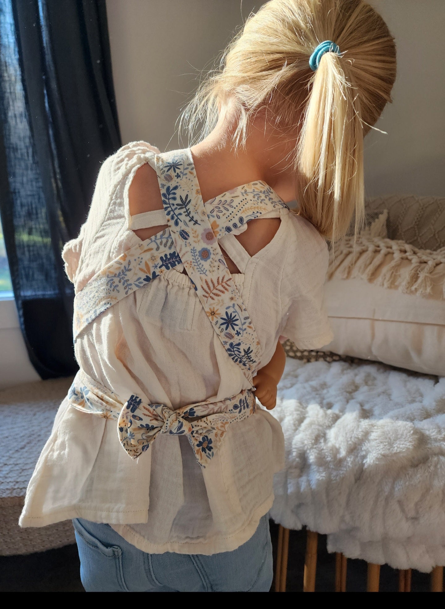 Babydoll Carriers- Peach Flowers