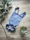 Babydoll Carriers-Blue Polka Dot