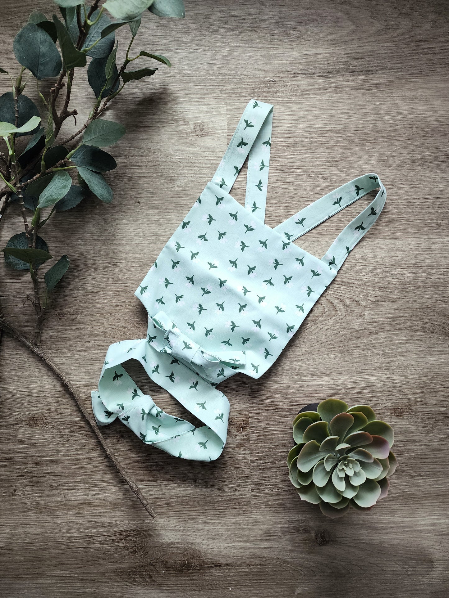 Babydoll Carriers- Light Green Flowers